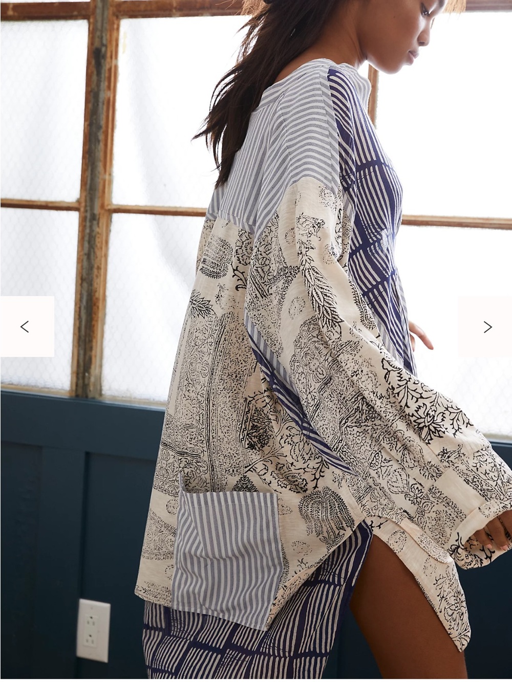 NWOT Free People Patch My Heart Shirt - Picture 2 of 16